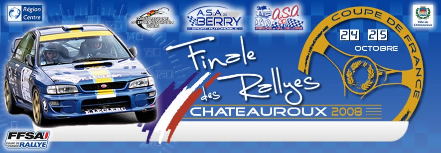 Le Site de la Finale de la coupe de france des rallyes du 24 au 25 octobre 2008